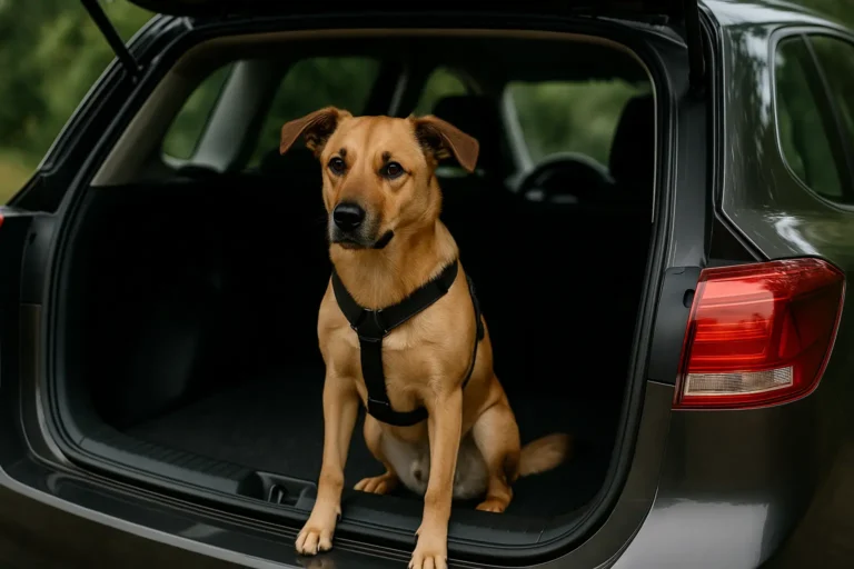 Hund i bagagerum på bil - Nu kommer tema -regler for hund i bil